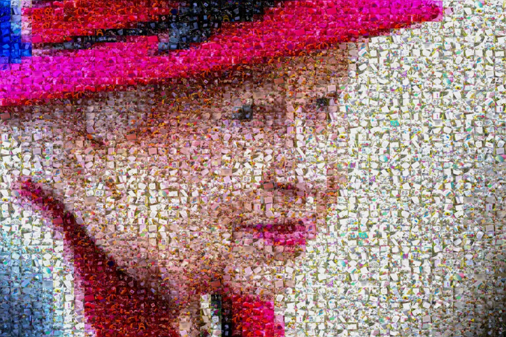 Tributes used to create giant portrait of the Queen. - News for Peterborough and Cambridgeshire News for Peterborough and Cambridgeshire -