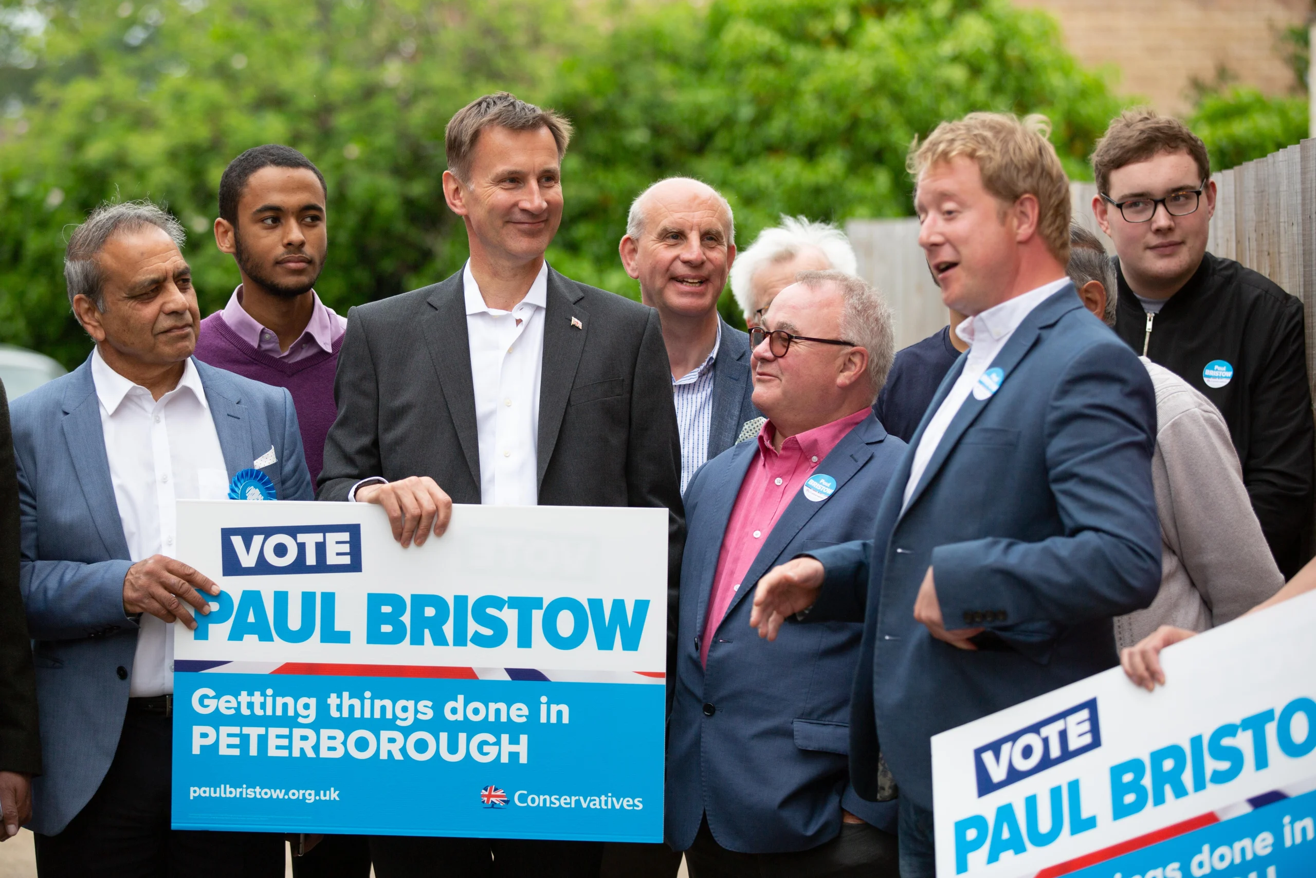 Flashback to May 2019 and then Secretary of State and MP Jeremy Hunt (now of course Chancellor) visits Peterborough to support Conservative candidate Paul Bristow. Conservative Association HQ, Peterborough Thursday 30 May 2019. Picture by Terry Harris