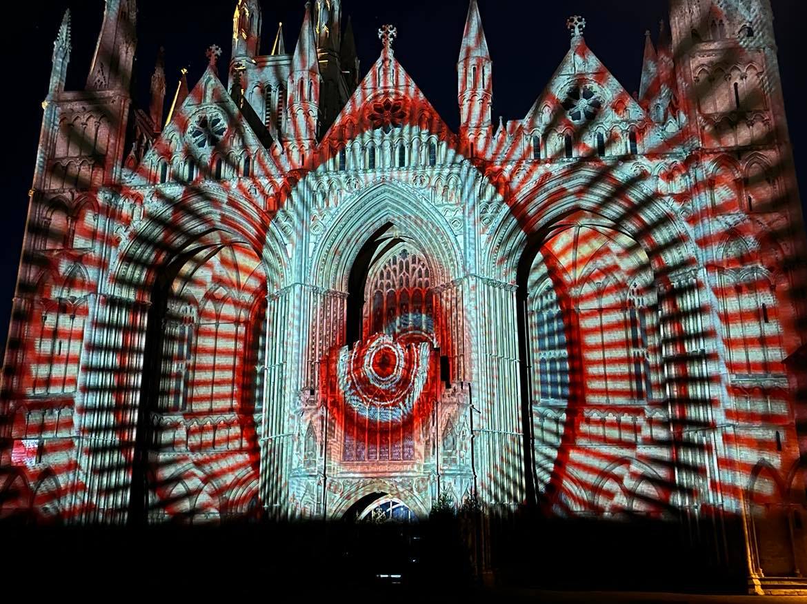 Taking place from 22-25th November, Luxmuralis has become a festive tradition for many local families and the interior of the cathedral is transformed by light and sound. Photo from 2022