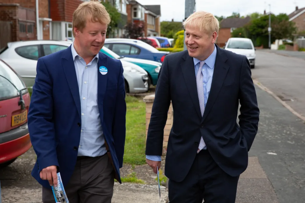 "Just a reminder for everyone – Boris doesn’t lose elections” one of many supportive tweets by MP Paul Bristow, pictured here by Terry Harris in 2019 with Boris Johnson in Peterborough. Just a reminder for everyone – Boris doesn’t lose elections” one of many supportive tweets by MP Paul Bristow, pictured here by Terry Harris in 2019 with Boris Johnson in Peterborough.