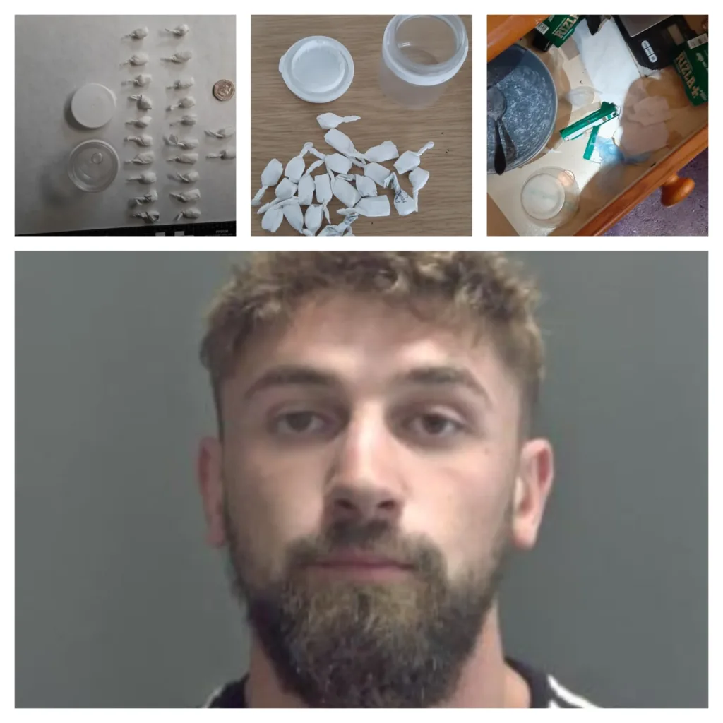 Fenland drug dealer caught hiding in cupboard jailed for nearly 4 years