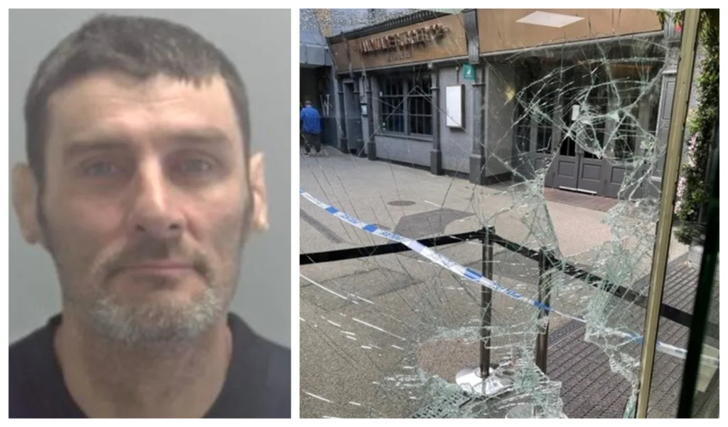 £10,000 cost to business after thief smashes brick through window