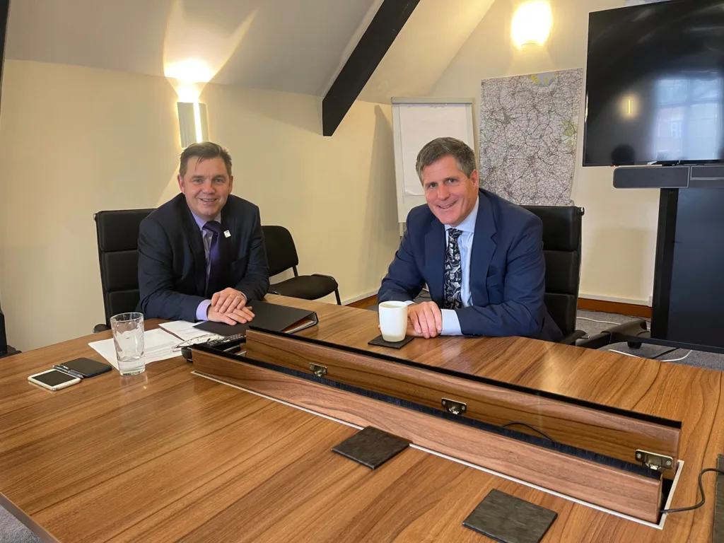 Meeting with Anthony Browne MP for South Cambridgeshire to chat about plans for the region, including #transport and the #environment. “Great to hear how keen he is to co-operate with me on these, and other issues,” said Mayor Dr Nik Johnson.