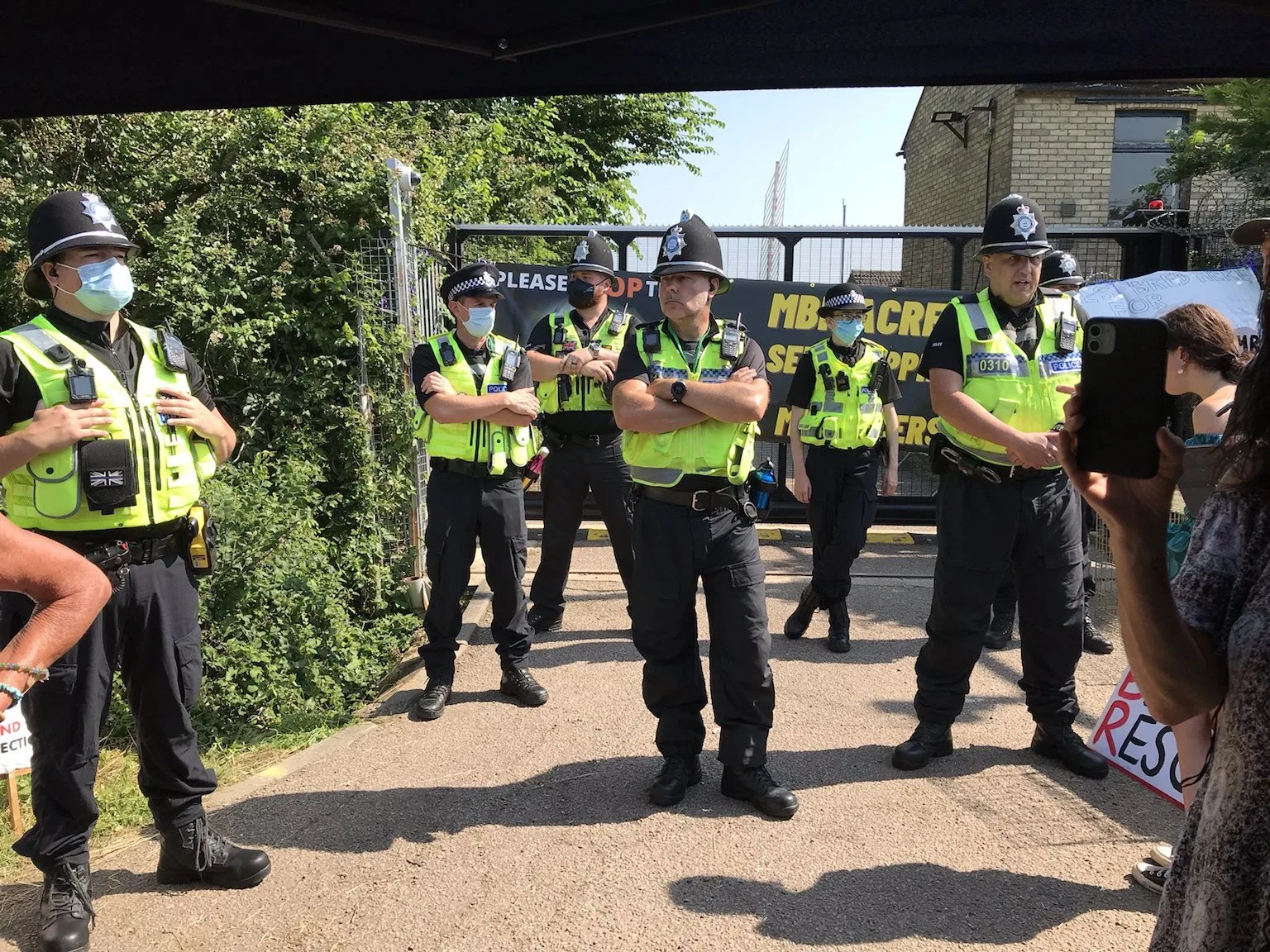 camp beagle - News for Peterborough and Cambridgeshire News for Peterborough and Cambridgeshire - According to Cambridgeshire Constabulary, the total cost of policing Camp Beagle at Wyton near Huntingdon falls somewhere between £1,470,095 and £2,148,030.