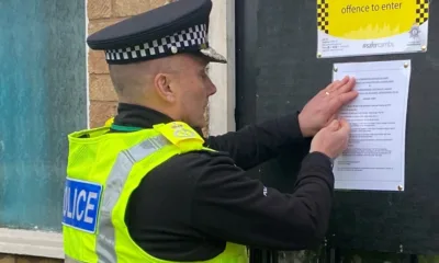 Chief Constable Nick Dean out with police officers in Peterborough, personally slapped closure order on house which had caused multiple problems to neighbours.