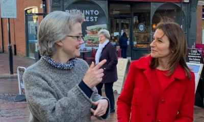Lib Dems say they were stopped by officials from handing out leaflets at Ely Market explaining proposals for a 20mph speed limit throughout the city. Cllr Anna Bailey, leader of East Cambs Council (pictured here with Lucy Frazer MP) denies any such ban has taken place.