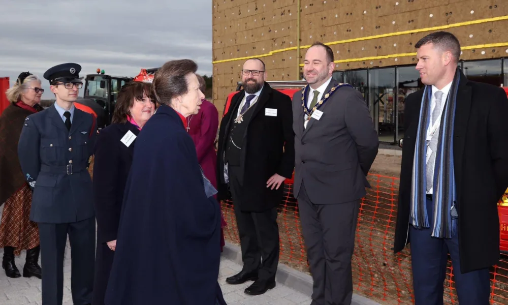HRH the Princess Royal is patron of Magpas and on Friday popped in to Cambridgeshire to see progress on the charity’s new £7m HQ