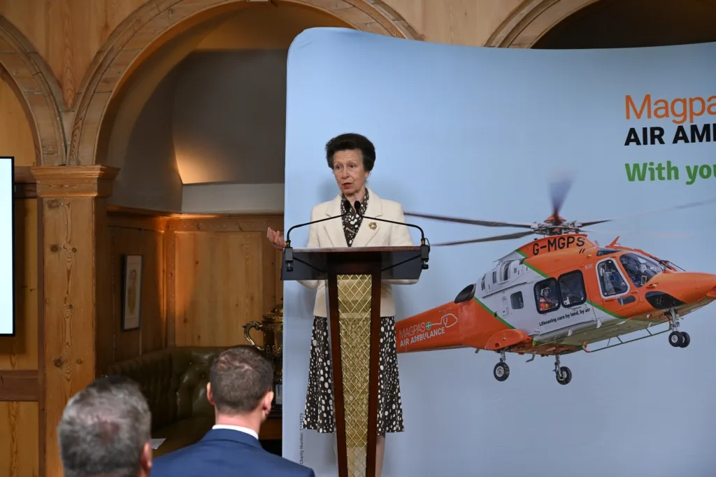 HRH the Princess Royal is patron of Magpas and in September 2021, launched the Future 50 Appeal to fund the new airbase.