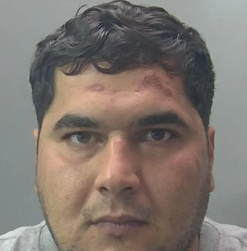 Shaxawan Beker (above) repeatedly punched a police officer in the face and attempted to grab hold of his Taser but was unsuccessful so grabbed the Pava and sprayed it directly in the officer’s eyes