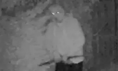 Police have released CCTV of a man they would like to speak to in connection with two burglaries in Whittlesford.