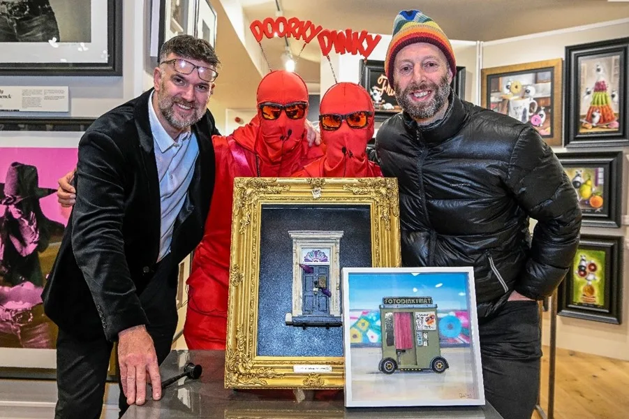 Compered by Bargain Hunt and Antiques Road Trip star, Charles Hanson, the auction raised £9080, with proceeds split equally between Cambridge Street Aid and Dinky Doors to create more tiny portals for the city to enjoy.