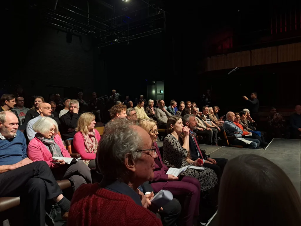 For the TV debate on Cambridge Congestion Charge, the BBC hand picked an audience of around 50 to quiz a panel. PHOTO: Neil Mackay