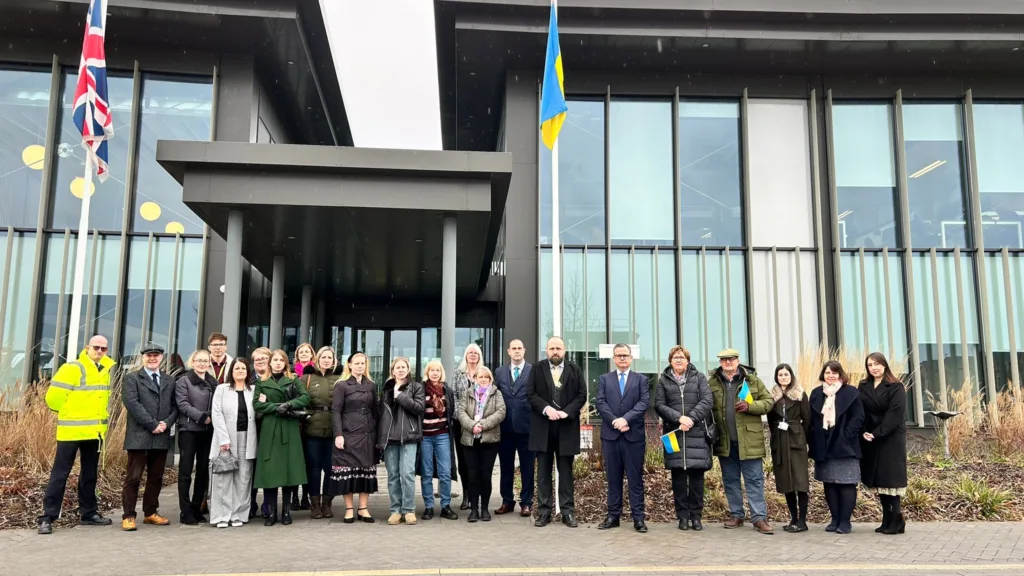 Cambridgeshire County Council shows it support for Ukraine 