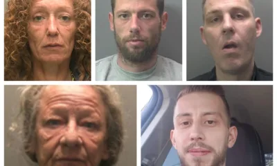 Top row: from left Jean Stewart (admitted conspiracy to pervert the course of justice),   Lewis Hutchinson (guilty of murder) and  Christopher Pycroft (guilty of conspiracy to commit robbery). Bottom: from left Diane Riley (admitted conspiracy to pervert course of justice) and Mihai Dobre (the murder victim).