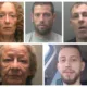 Top row: from left Jean Stewart (admitted conspiracy to pervert the course of justice),   Lewis Hutchinson (guilty of murder) and  Christopher Pycroft (guilty of conspiracy to commit robbery). Bottom: from left Diane Riley (admitted conspiracy to pervert course of justice) and Mihai Dobre (the murder victim).