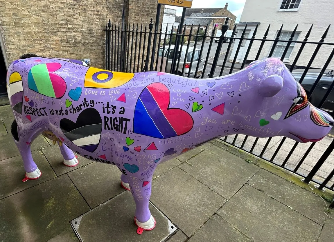 Moosha P. Cambridge (named in honour of the Stonewall activist Marsha P. Johnson) celebrates Cambridgeshire’s LGBTQ communities, diversity, and inspiration.