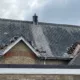 Police released a photo of the damage and reported “lead was stolen from the Murrow Village Hall roof which caused extensive damage”.