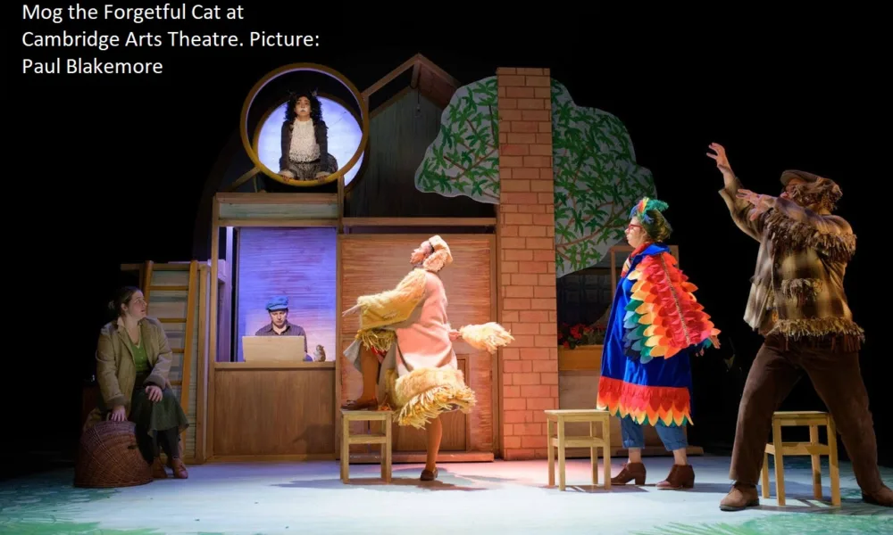 Mog the Forgetful Cat is at Cambridge Arts Theatre until Sunday, March 5. The show runs for one hour. Performances mornings and afternoons.