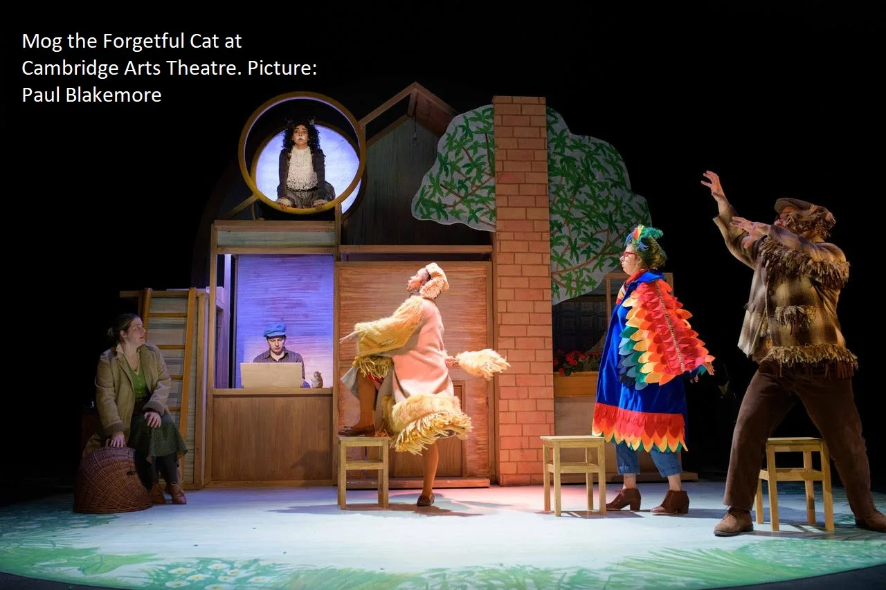 Mog 2 Paul Blakemore @blikmo - News for Peterborough and Cambridgeshire News for Peterborough and Cambridgeshire - Mog the Forgetful Cat is at Cambridge Arts Theatre until Sunday, March 5. The show runs for one hour. Performances mornings and afternoons.