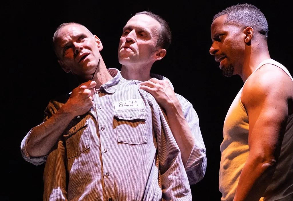 (L-R) Joe Absolom, Leigh Jones, Jay Marsh - Shawshank Redemption - UK Tour - Photo credit Jack Merriman
(L-R) Joe Absolom, Leigh Jones, Jay Marsh - Shawshank Redemption - UK Tour - Photo credit Jack Merriman