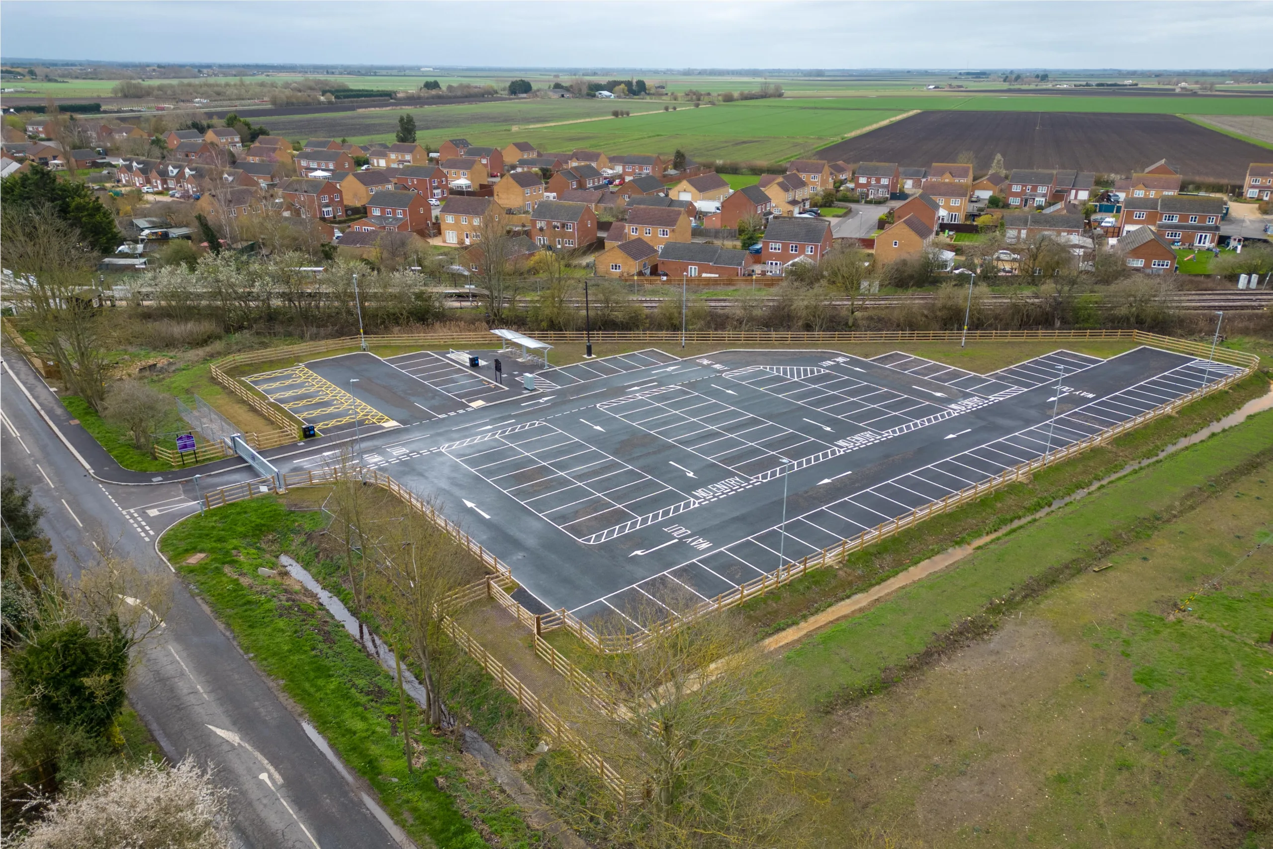 Manea station car park., Station Car Park, Manea Sunday 26 March 2023. Picture by Terry Harris.