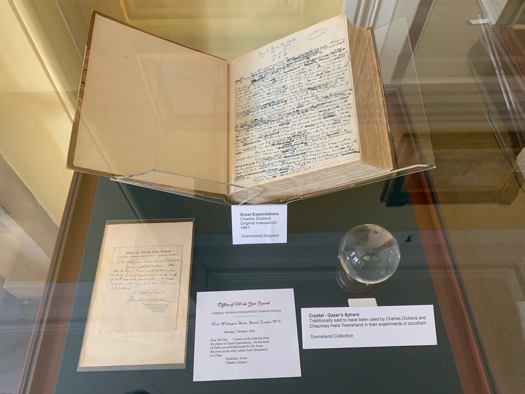 Wisbech & Fenland Museum is the custodian of Charles Dickens' original manuscript of Great Expectations (shown here). It was bequeathed to them in 1868 by the Rev Chauncy Hare Townshend. Wisbech & Fenland Museum is the custodian of Charles Dickens' original manuscript of Great Expectations (shown here). It was bequeathed to them in 1868 by the Rev Chauncy Hare Townshend.