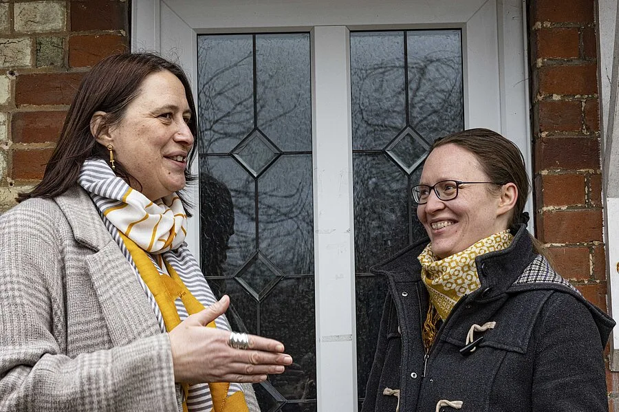 Ely East Candidates Mary Wade (left) and Kathrin Holtzmann