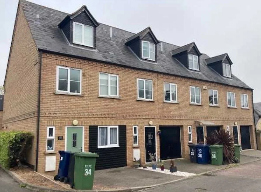 An Englishman’s home is his castle – and in this case, at St Neots, his garage is too. So, he can use it as a bedroom (end terrace) An Englishman’s home is his castle – and in this case, at St Neots, his garage is too. So, he can use it as a bedroom (end terrace)