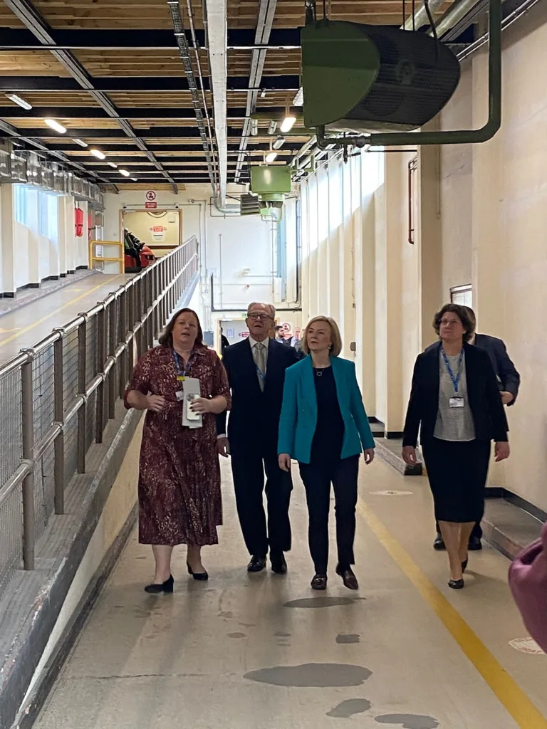 MP – and former prime minister – Liz Truss agreed that facilities at the QEH were “not fit for purpose”. Her comments came after a fact finding visit to the hospital today. PHOTO: QEH

