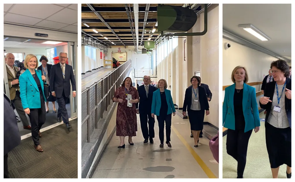 MP – and former prime minister – Liz Truss agreed that facilities at the QEH were “not fit for purpose”. Her comments came after a fact finding visit to the hospital today. PHOTO: QEH