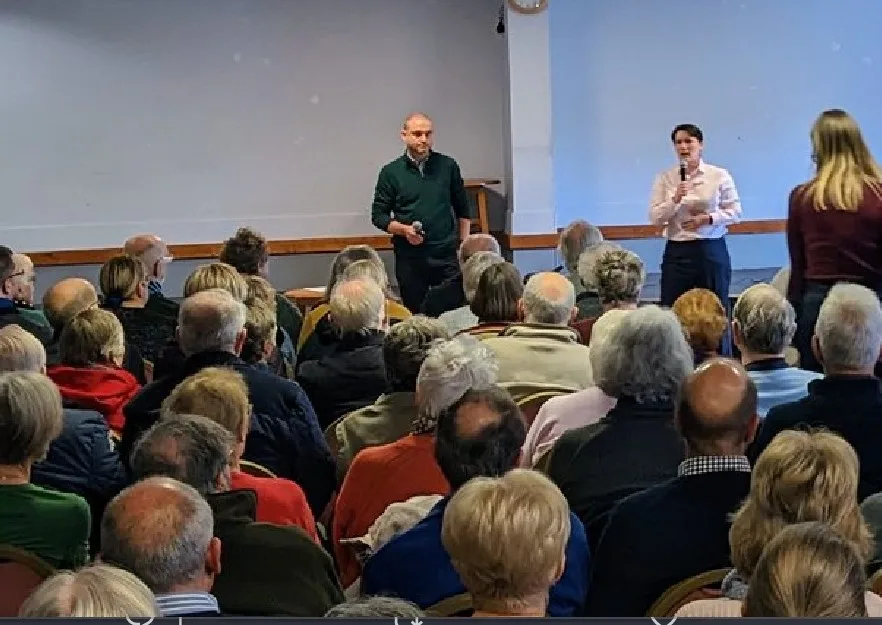 Local councillor Mark Inskip tweeted: “A packed daytime meeting in Sutton to hear from Cambridgeshire and Peterborough ICS (Integrated Care System) about the loss of the GP surgery in Sutton. PHOTO: Mark Inskip Local councillor Mark Inskip tweeted: “A packed daytime meeting in Sutton to hear from Cambridgeshire and Peterborough ICS (Integrated Care System) about the loss of the GP surgery in Sutton. PHOTO: Mark Inskip