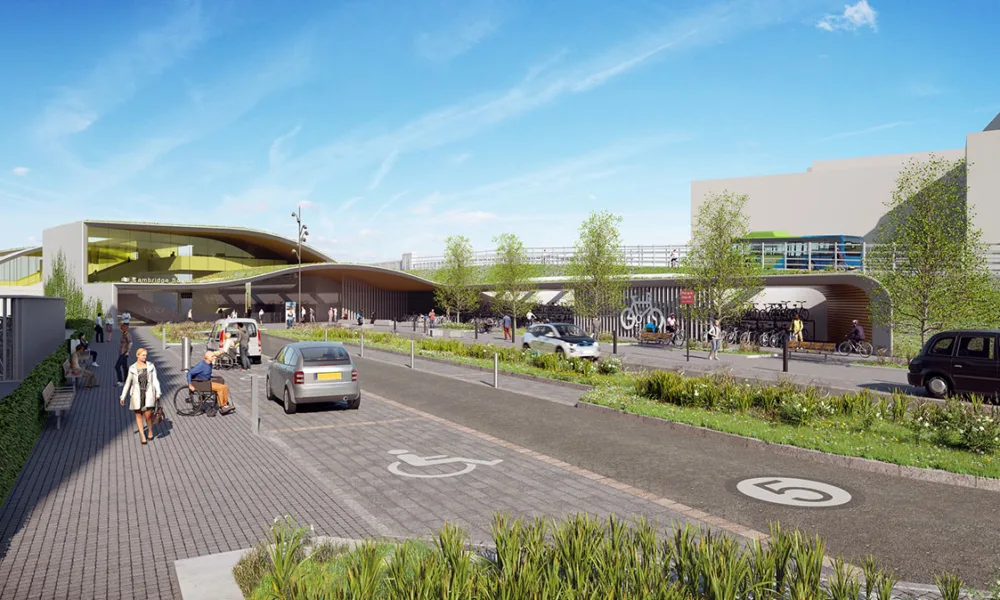 Cambridge South station - where work began in January. It will cost £183.6 million. It could open in 2025.