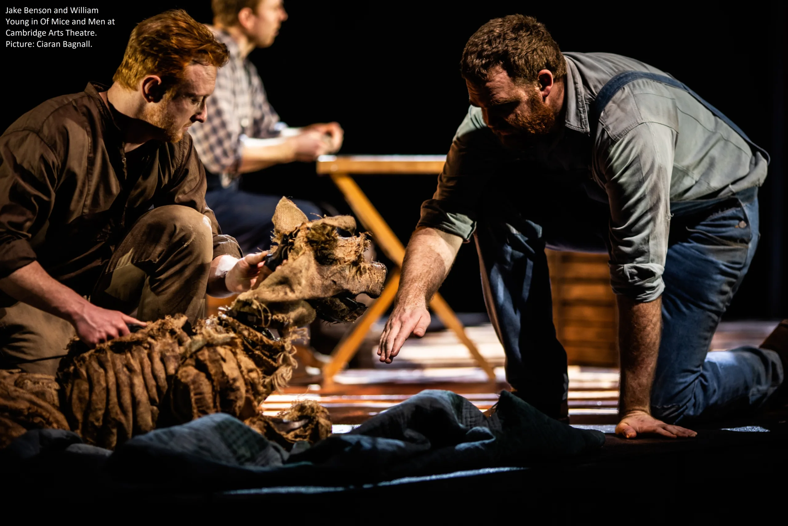Jake Benson and Wiliam Young as Lennie - Credit Ciaran Bagnall (2) Jake Benson and Wiliam Young as Lennie - Credit Ciaran Bagnall (2)