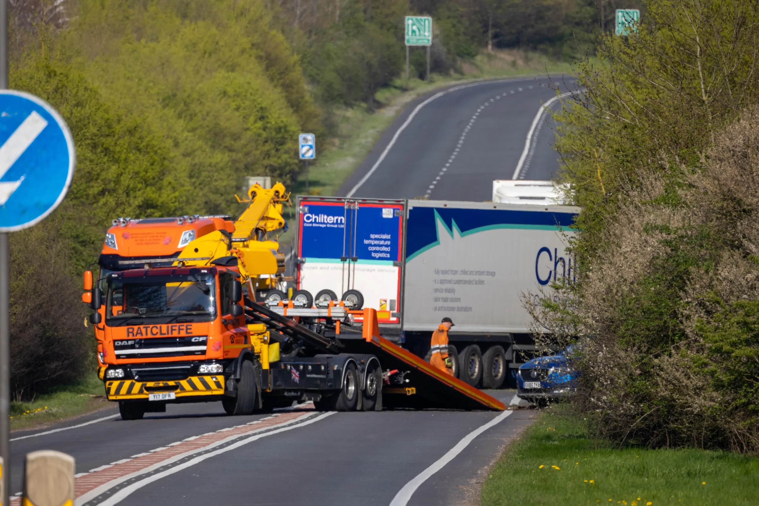 A605 Between Haddon and Elton closed following RTC,
A605, Elton
Tuesday 18 April 2023.
Picture by Terry Harris.