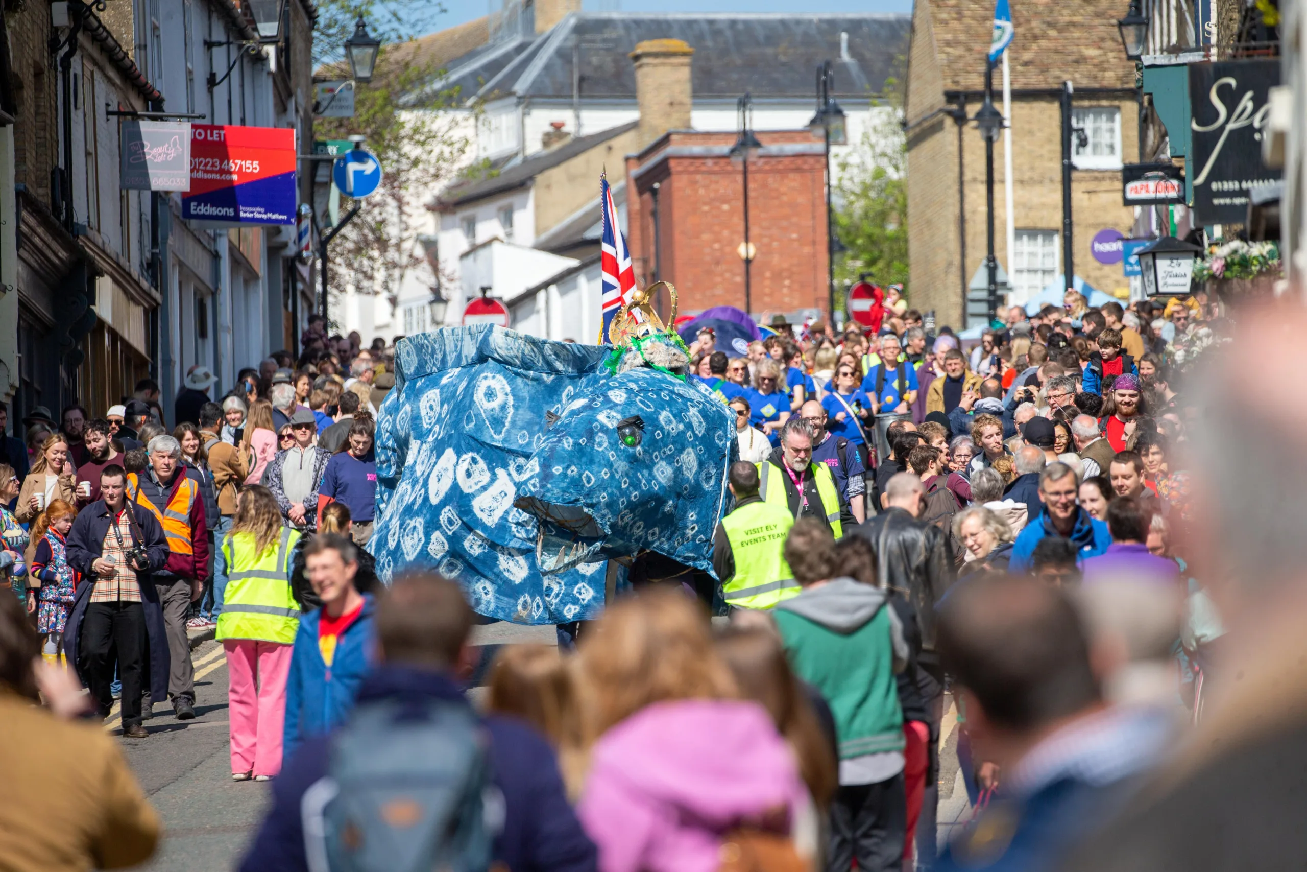 Dubbed ‘Coronation Eel Day’ the spectacular eel focal point snaked its way from Cross Green through the streets to Jubilee Gardens to begin a packed day of events by the river. Picture: TERRY HARRIS Dubbed ‘Coronation Eel Day’ the spectacular eel focal point snaked its way from Cross Green through the streets to Jubilee Gardens to begin a packed day of events by the river. Picture: TERRY HARRIS