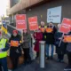 Union boss: “There are some who think all civil servants are bowler hat Sir Humphrey types – well they’re not. Most of these are hardworking ordinary people” Picket line at Peterborough Passport Office. PHOTO: Terry Harris
