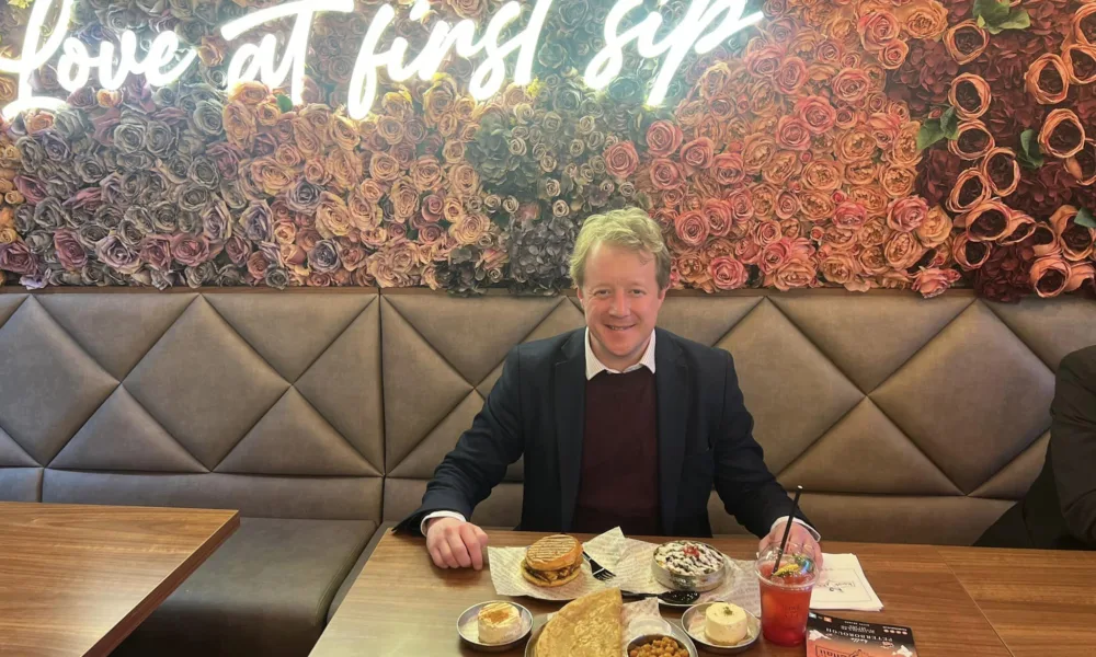 Carry on – the message to MP Paul Bristow after finding most back his support of local cafes and restaurants after he posted phots of a visit to Karak Chai in Lincoln Road, Peterborough