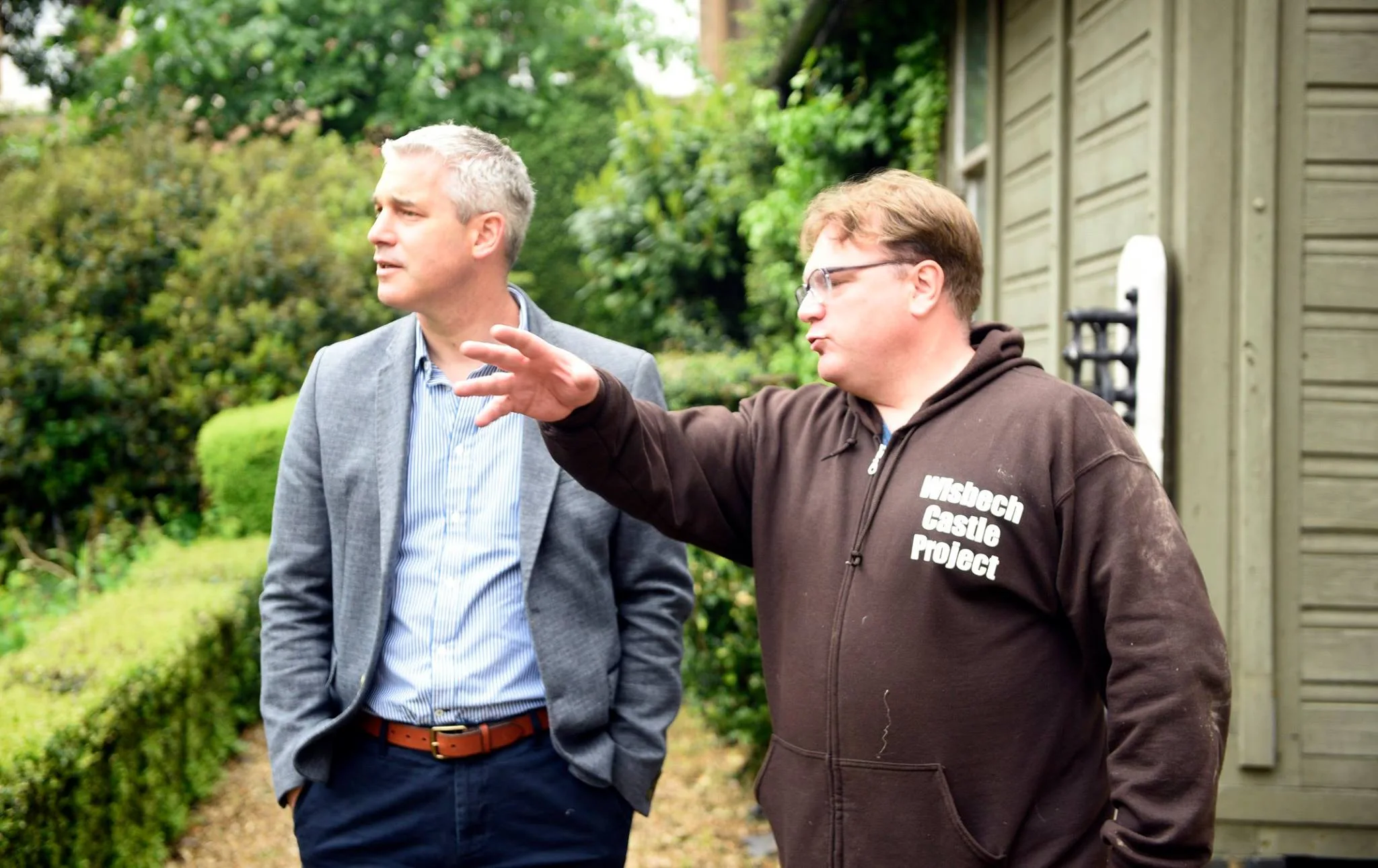Tory councillor Steve Tierney (right) with MP Steve Barclay. Cllr Tierney believes voters should not confuse local Conservatives with the Conservative government. “Local party candidates are separate to those national issues,” says a questionnaire from Wisbech Conservatives. Tory councillor Steve Tierney (right) with MP Steve Barclay. Cllr Tierney believes voters should not confuse local Conservatives with the Conservative government. “Local party candidates are separate to those national issues,” says a questionnaire from Wisbech Conservatives.