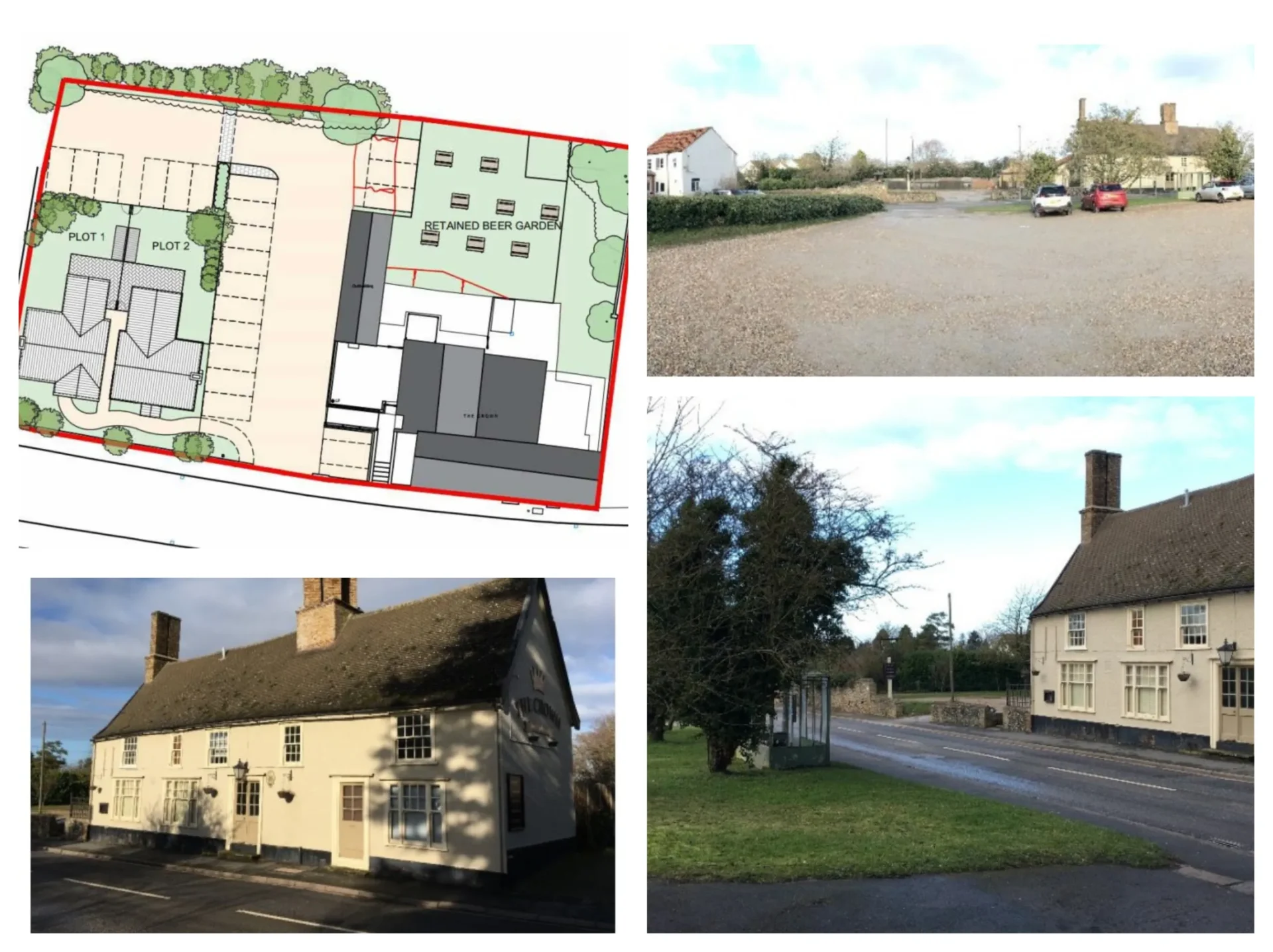 fordham 6 - News for Peterborough and Cambridgeshire News for Peterborough and Cambridgeshire - The Crown Inn at Fordham was a public house until recently but planning permission was granted for a change of use to an Indian restaurant in February 2021. Now the owners have won the right to build two homes within the car park.