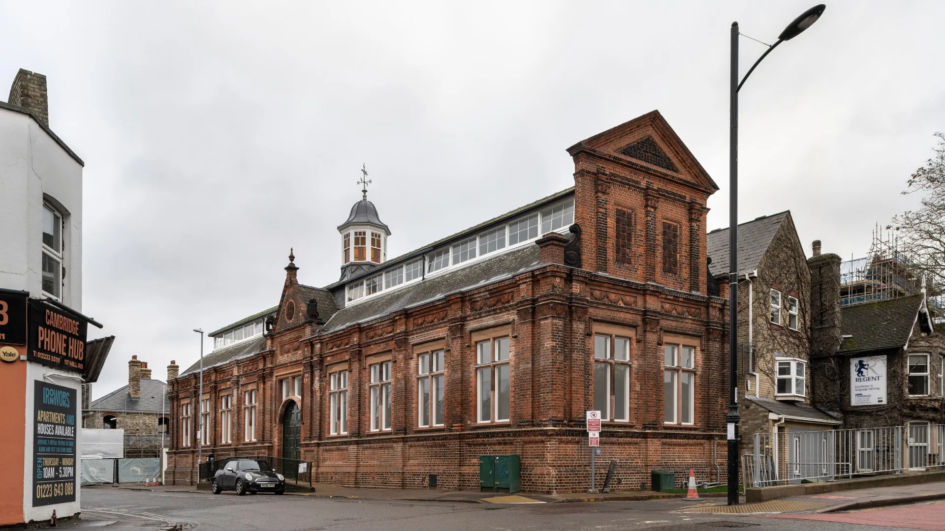 The historic former Mill Road Library is a Grade II listed building in central Cambridge with huge character, that dates back to the 19th Century.