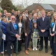 Cllr Wayne Fitzgerald (3rd left) with Prime Minister Rishi Sunak and Peterborough MP Paul Bristow last week. The prime minister was on a whirlwind visit to the city ahead of local elections.