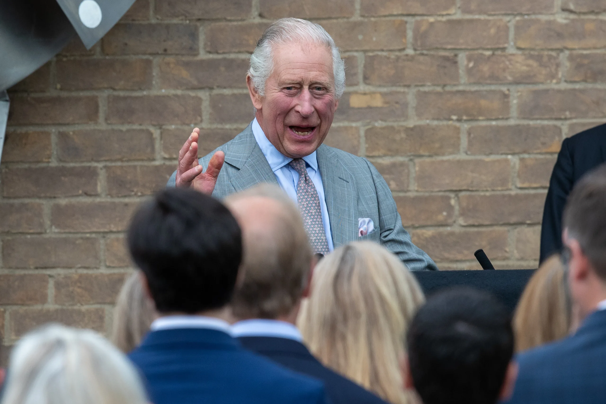 King Charles III at his first official engagement since the Coronation as he opened a new national Centre for Propulsion and Power at the Whittle Laboratory at the University of Cambridge on Tuesday. PHOTO: Bav Media King Charles III at his first official engagement since the Coronation as he opened a new national Centre for Propulsion and Power at the Whittle Laboratory at the University of Cambridge on Tuesday. PHOTO: Bav Media