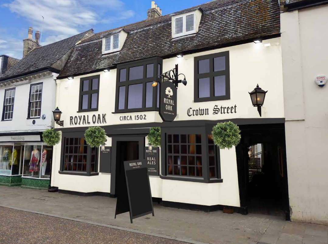 Greene King say they are ready to spend £230,000 on a makeover of the Royal Oak at St Ives and get it re-opened if they find the right new tenants. Greene King say they are ready to spend £230,000 on a makeover of the Royal Oak at St Ives and get it re-opened if they find the right new tenants.