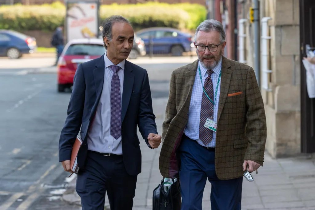 Council leader Mohammed Farooq with his Cabinet member for housing, growth, and regeneration Cllr Peter Hiller. PHOTO: Terry Harris 