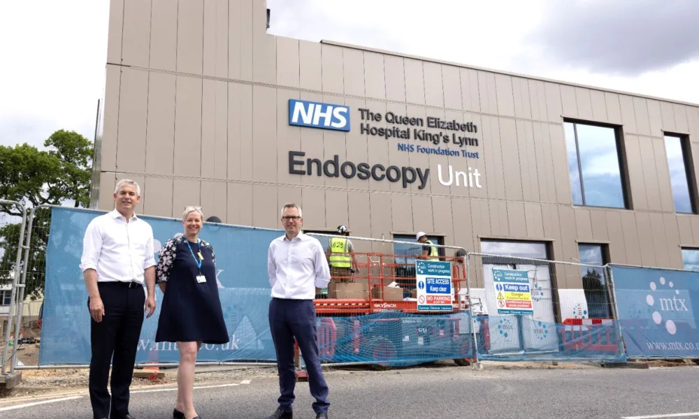 Health and Social Care Secretary Steve Barclay visiting the QEH last July.