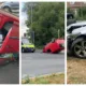 These were the dramatic scenes that greeted officers when they were called to a collision involving two vehicles in Cromwell Road, Wisbech, in August last year.