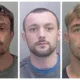 Three jailed for street fight in Cambridge that happened four years ago: From left: Gordon Lee Gulliford, Jimmy Willett, and Tommy Lee Gulliford