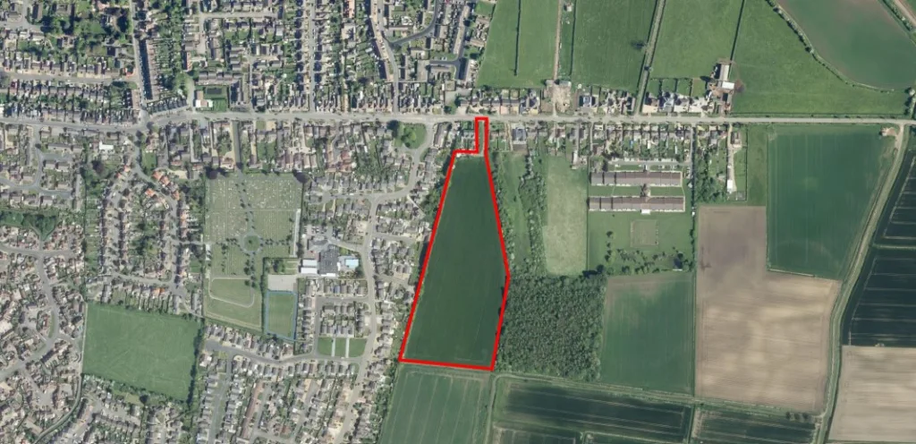 Site for 110 homes off Upwell Rd, March