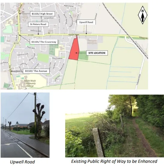 Site for 110 homes off Upwell Rd, March