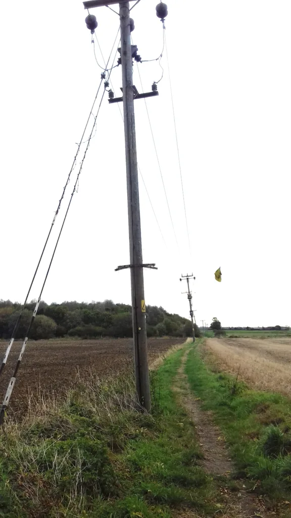 Site boundary, Upwell Road, new housing 